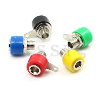 5 core 4mm banana connection column 4mm banana plug adapter red green yellow black blue in stock