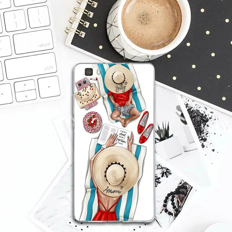 Чехлы для huawei P8 P9 P10 P20 P30 Lite mate 10 Pro Y3 Y5 Y6 II Y7 Honor 6X7X9 Plus сумки i love Mom маленьких