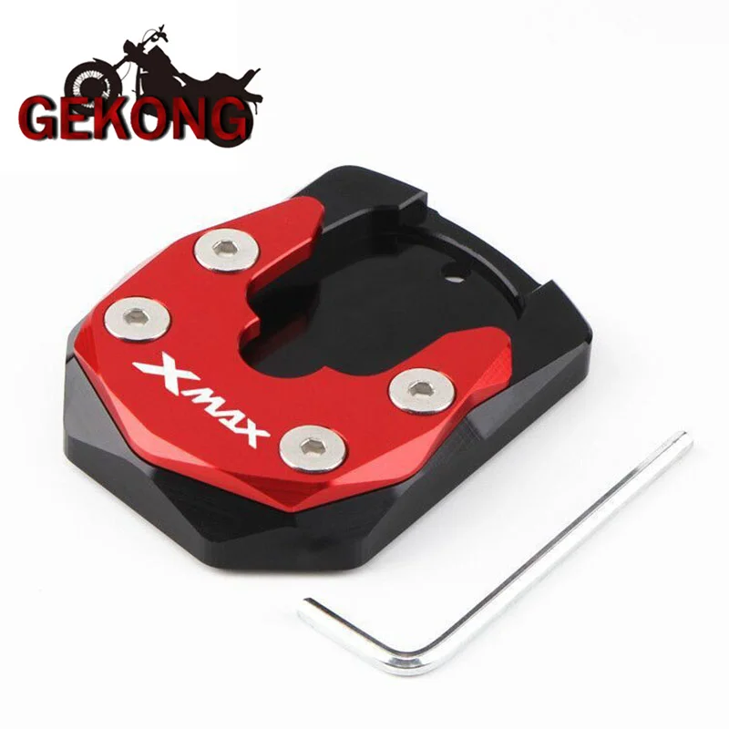 

For YAMAHA XMAX300 XMAX X-MAX 125 250 300 Motorcycle CNC Kickstand Foot Side Stand Extension Pad Support Plate Enlarge Stand