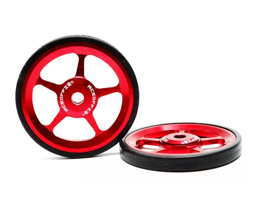 Легко колеса 2 шт Easywheel для Brompton складной велосипед сплав супер легкие