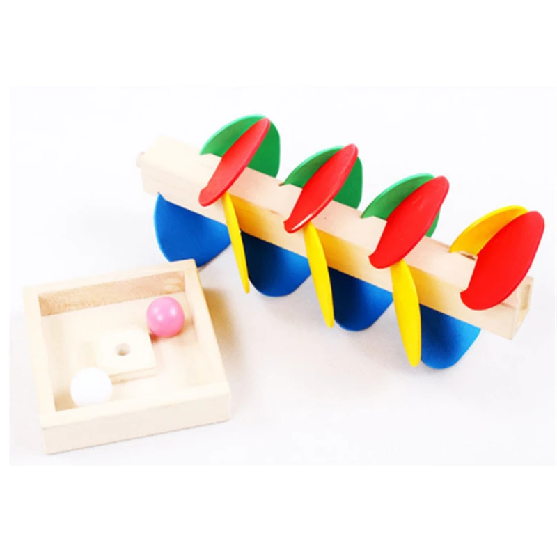 Лидер продаж 2019 игрушка трек с шариками деревянная сделай сам мини дерево для