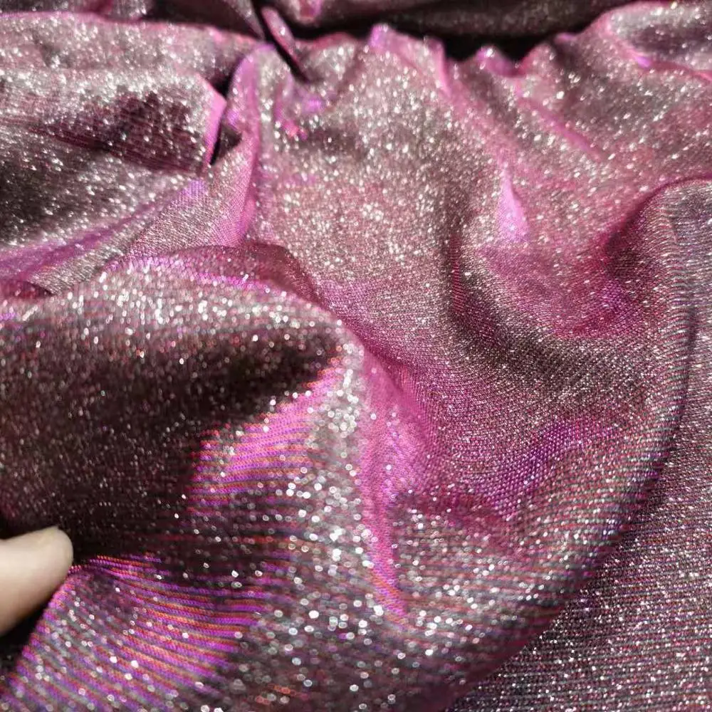 Вечерние Платье Ткань блеск сверкающий эластичные ремесло Материал украшение в