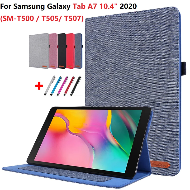 Для Samsung Galaxy Tab A7 10 4 2020 легкие складные чехлы-подставки для SM-T500 T505 чехол с ручкой |