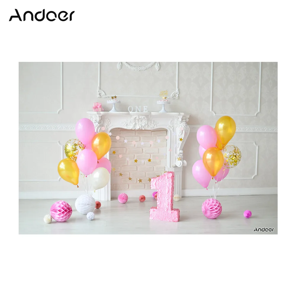 Andoer 2 1*1 5 м/7*5 футов Двойной День рождения фон торт звезда воздушный шар для