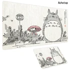 Розовый коврик для мыши Totoro XXL, коврики для мыши, игровые коврики для мыши 800x300 мм, большой коврик для компьютерной клавиатуры и мыши, настольные коврики Kawaii