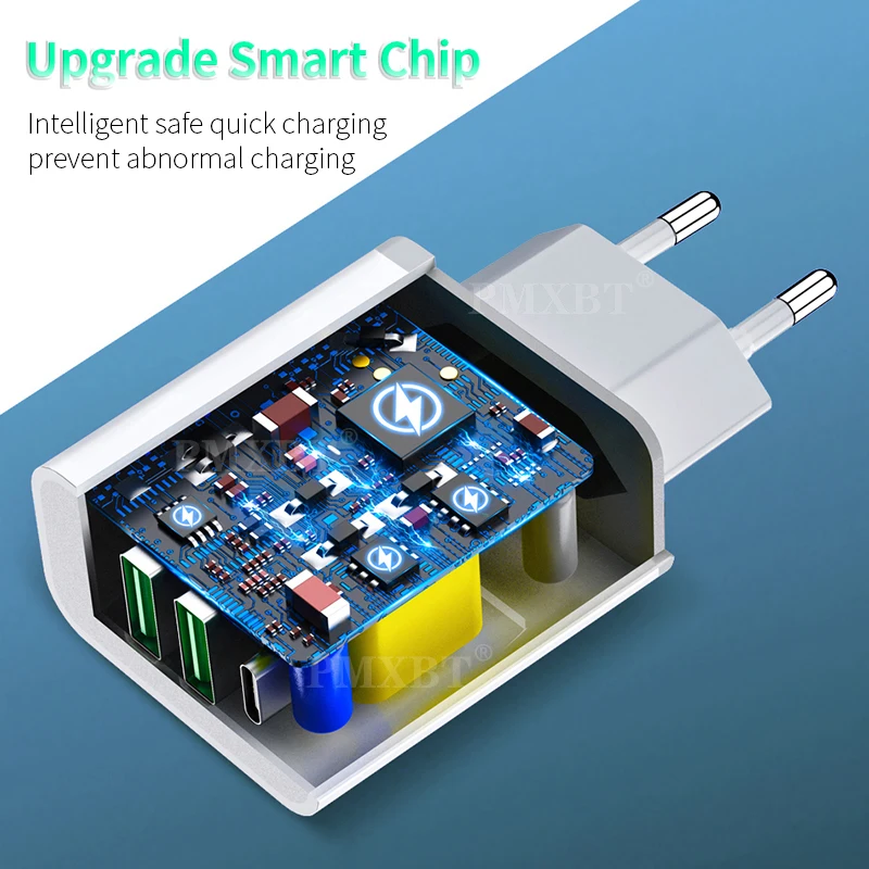 36 Вт USB C зарядное устройство PD Quick Charge 3 0 для iPhone 11 Samsung Note 10 plus мобильный телефон 2