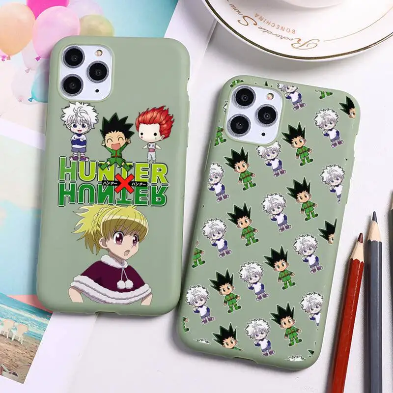 Чехол для телефона HUNTER x HxH Gon Killua iphone 12 11 Pro Max Mini XS 8 7 6 6S Plus X SE 2020 XR силиконовый чехол