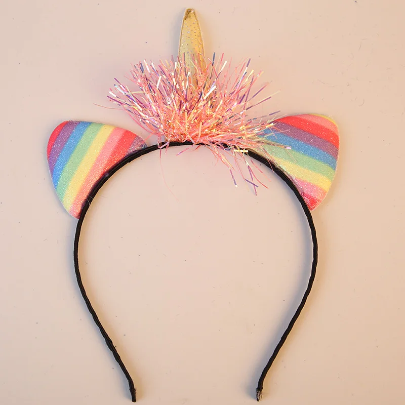 Единорог вечерние для детей с украшением в виде кошачьих ушек Модная женская и