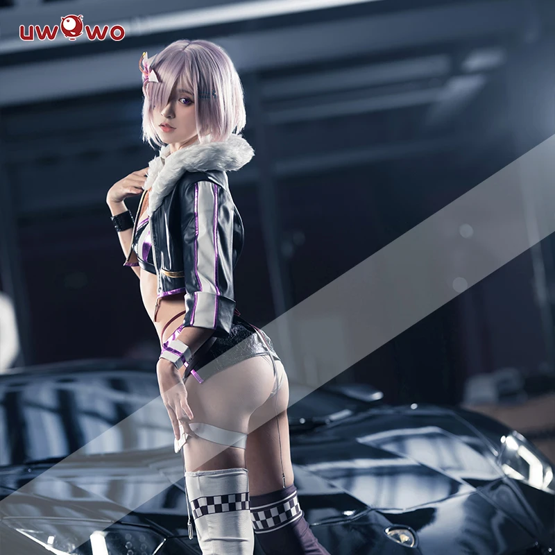 Ликвидация-UWOWO Fate Grand Order/FGO Mash/Matthew Kyrielite Racing VER. Косплей костюм сексуальное платье |