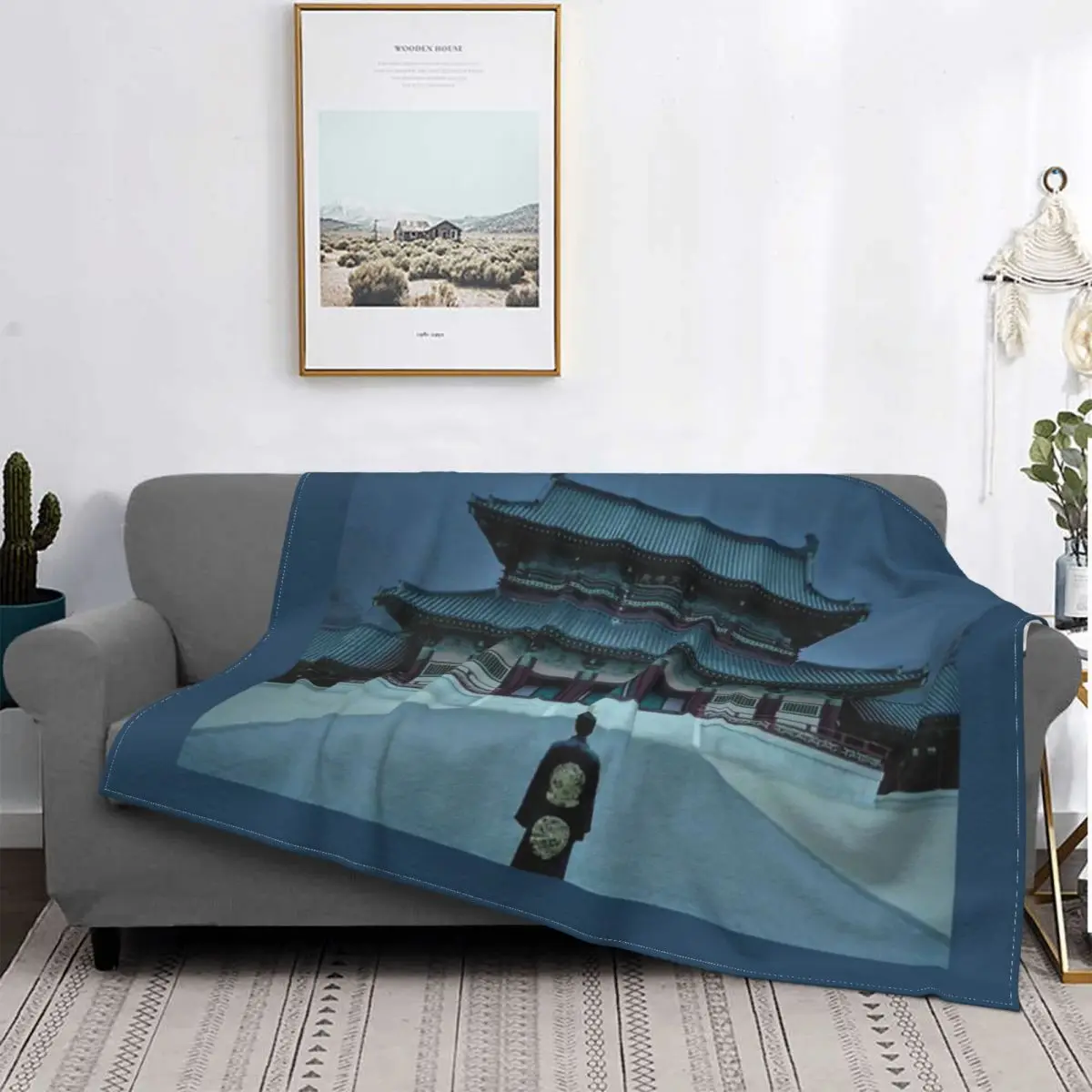 

Wang So Alone-manta a cuadros para cama, cobertor de playa, Sudadera con capucha, mantas para bebé