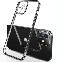 clear case for iphone 12 11 pro max back pctpu shockproof full lens protection cover for iphone 12mini transparent case