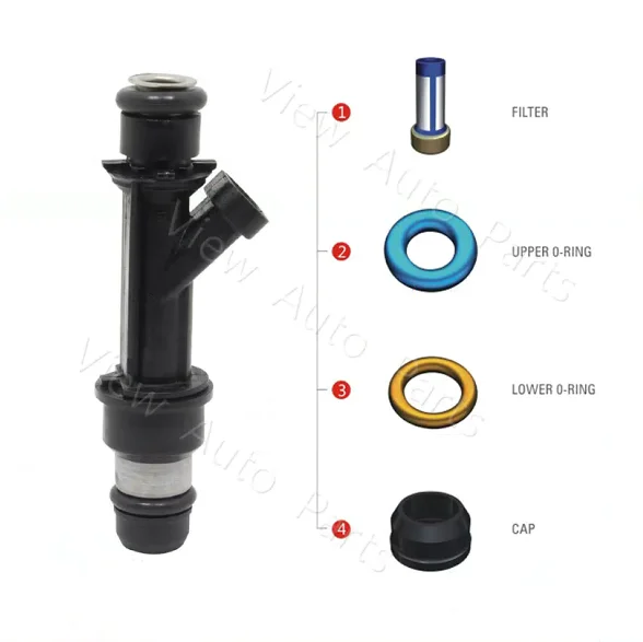 6 штук в упаковке Ночное белье уплотнение топливной форсунки Ремкомплект Делфи