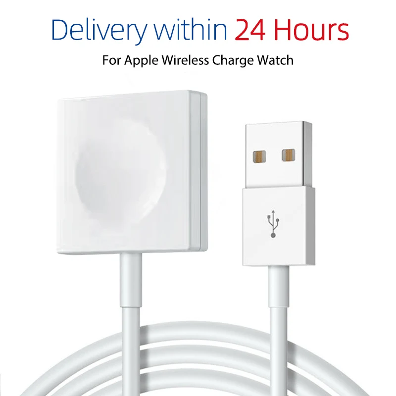 Портативный зарядный кабель QI Smart USB для часов магнитная Беспроводная зарядная