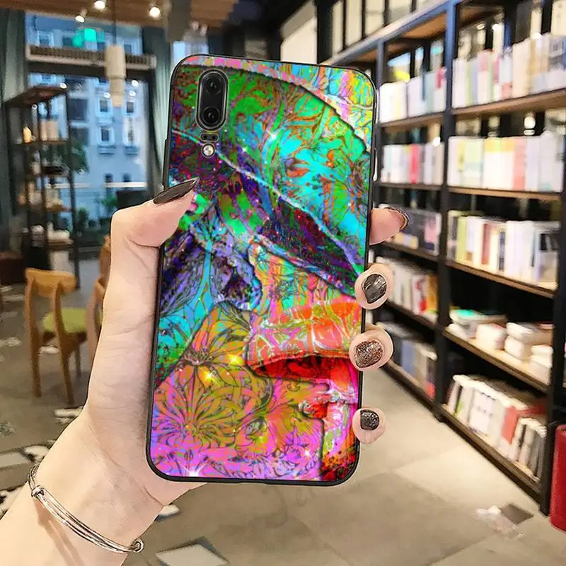 

Psychedelic Mushroom Trippy Art Phone Case For Huawei honor Mate P 10 20 30 40 Pro 10i 9 10 20 8 x Lite