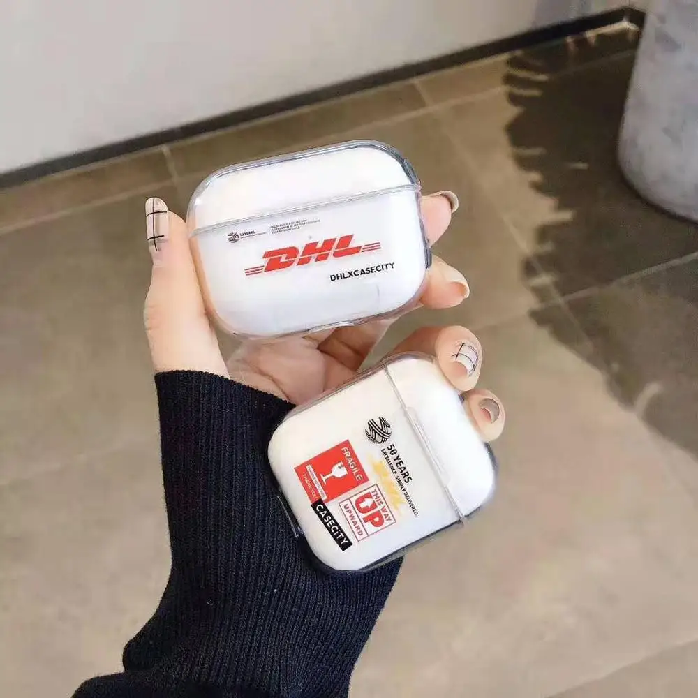 Чехол для беспроводной гарнитуры airpods pro 1 2 дюйма прозрачный жесткий чехол
