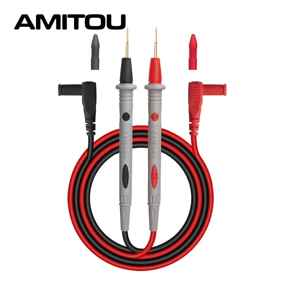 

AMITOU PT1005 Digital Professional Multimeter Soft Wire Pen Cable Universal Probe Test Leads 10A 1000V Needle Measurement Tool