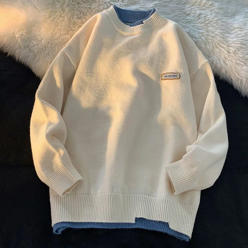 Плюшевая Толстая блузка японский свободный однотонный студенческий модный