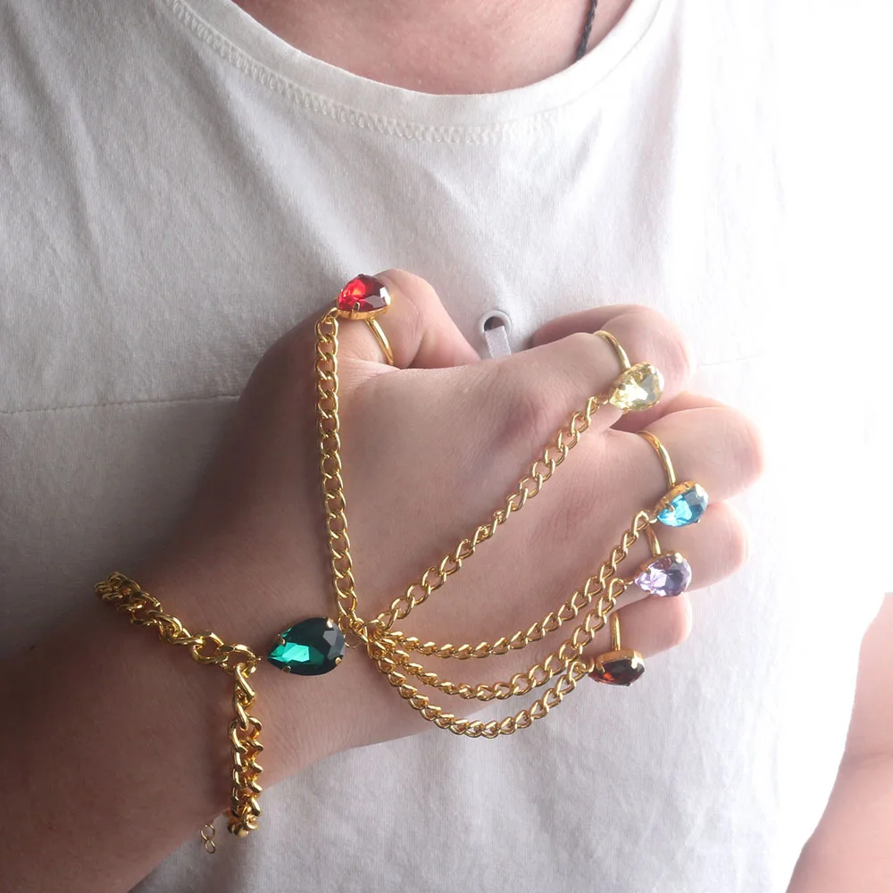 Мстители Бесконечность гаунтлет камень драгоценный костюм танос Шарм браслет