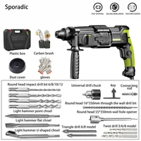 new screwdriver electric drill rotary demolition hammer impact drill punch 3in1power tools set professional with fitting and box