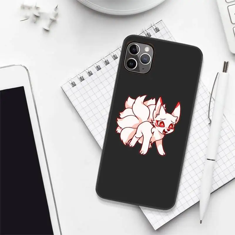 

Little fox animal Cute animal painting Phone Case Candy Color for iPhone 6 7 8 11 12 s mini pro X XS XR MAX Plus