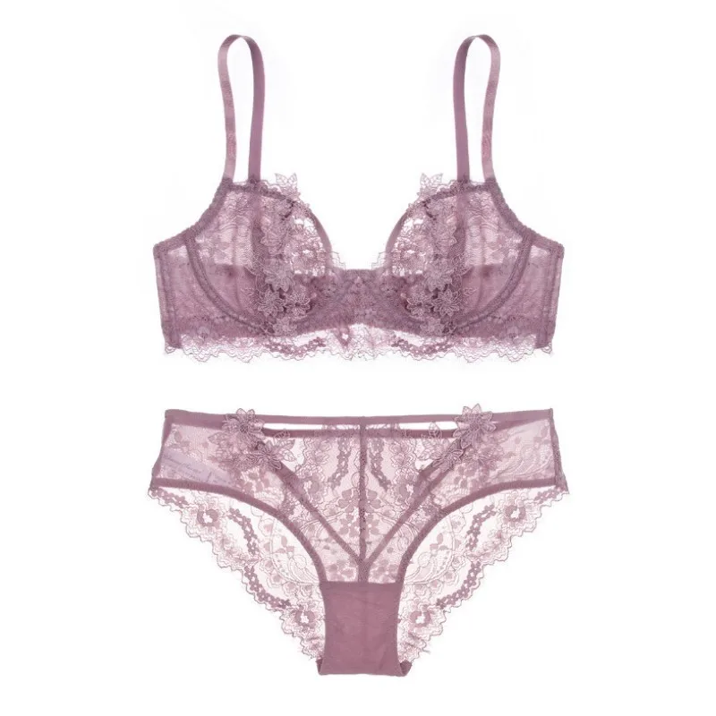 Женское нижнее белье большого размера с вышивкой французским цветком большой