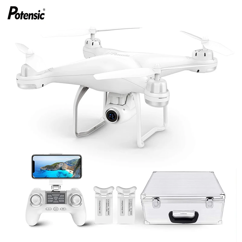 Potensic T25 Радиоуправляемый Дрон 1080P Wifi FPV HD камера высота удерживает один ключ