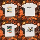 Детская рубашка на Хэллоуин Я люблю конфеты, Веселая футболка на Хэллоуин, конфетно-оранжевая и желтая, топы на Хэллоуин для девочек и мальчиков, футболки