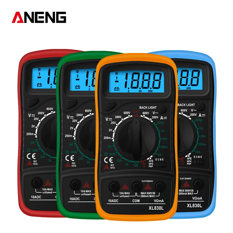 ANENG XL830L цифровой ЖК мультиметр Цифровой профессиональный Электрический
