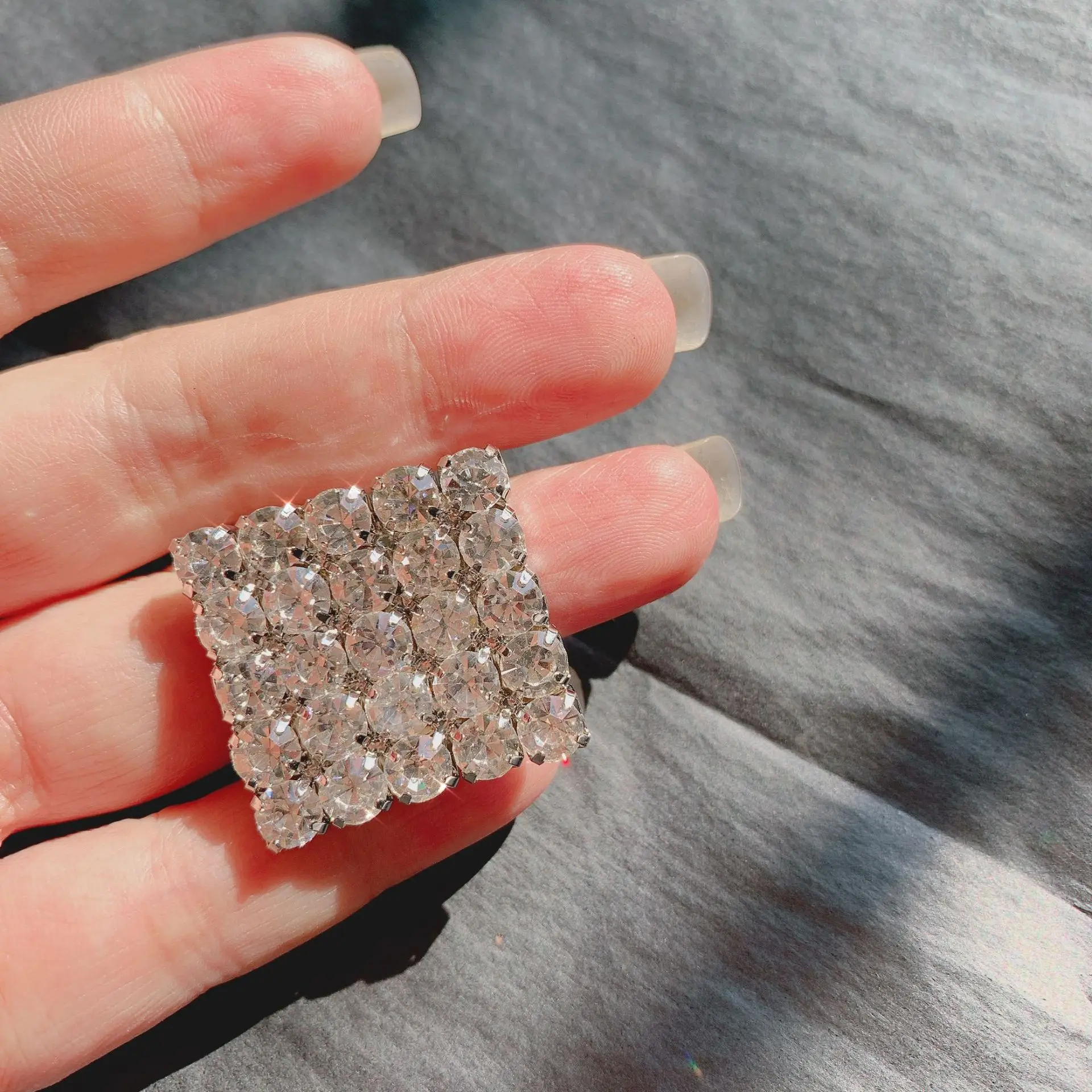 FFLACELL 2019 Korean Luxury Chic Shiny Square Bow Pearl Rhinestone Brooch for Women Girls Gift Party Jewelry | Украшения и