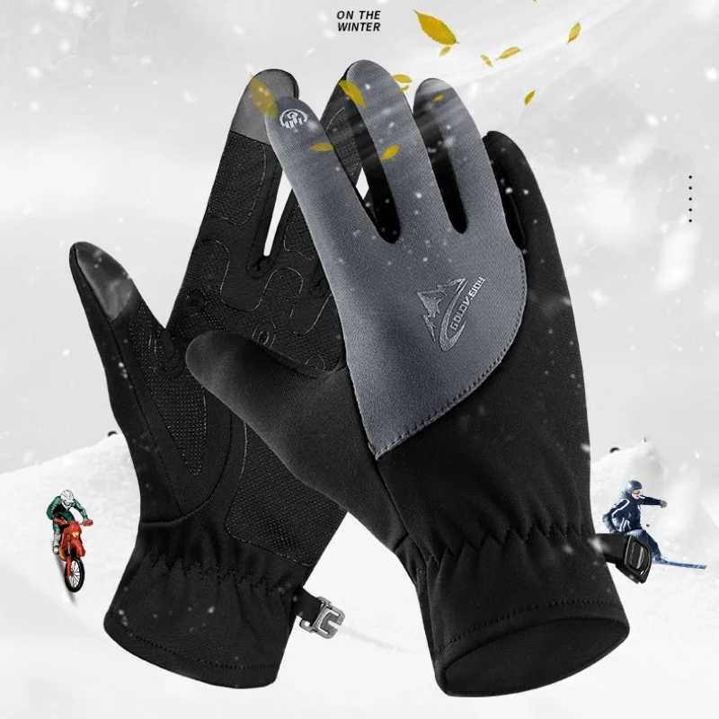 

Waterproof Winter Warm Gloves Men Ski Gloves Snowboard Gloves Motorcycle Riding Winter Touch Screen Snow Windstopper Glove