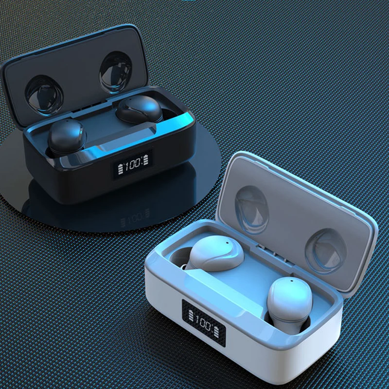 

new true wireless mini earbuds bluetooth V5.0 earphones stereo surround headset Intelligent voice active noise reduction Android