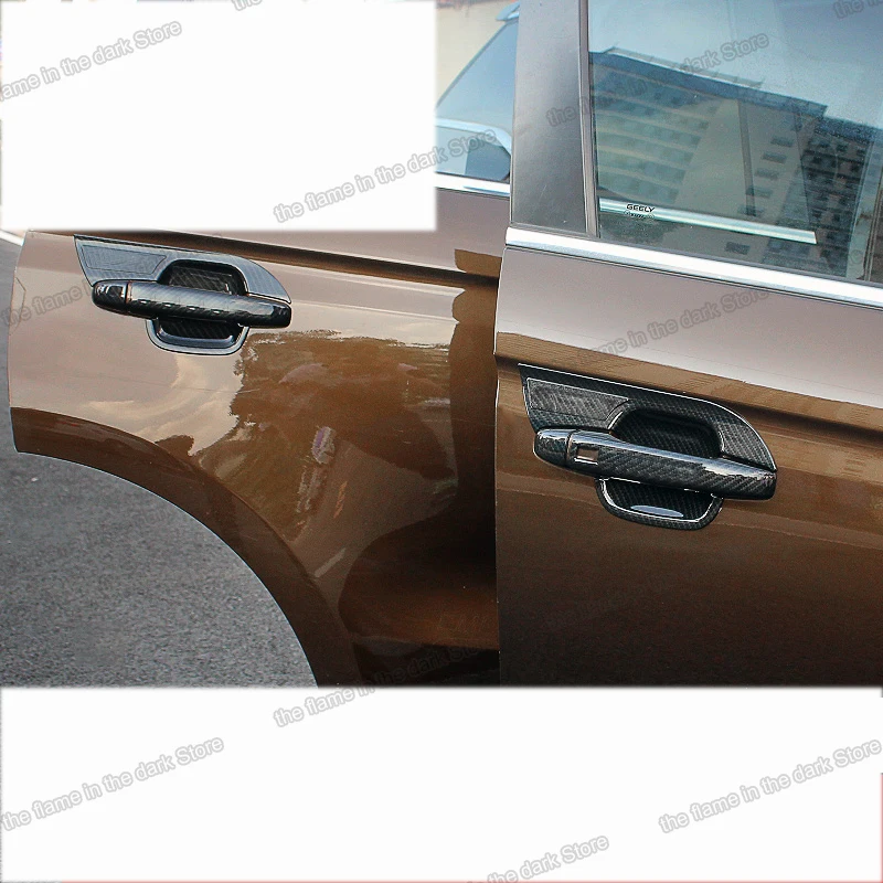 Автомобильная дверная ручка Lsrtw2017 из углеродного волокна планки для дверных