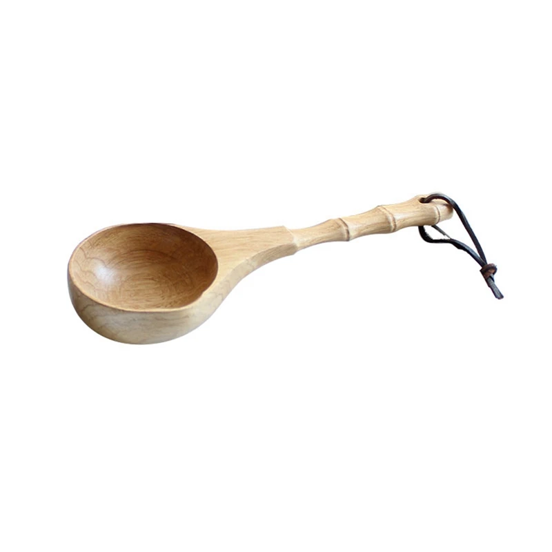 

Bamboo Water Scoop Scoop Hot Pot Spoon Wooden Soup Spoon Wooden Tableware Kitchen Wooden Water Scoop