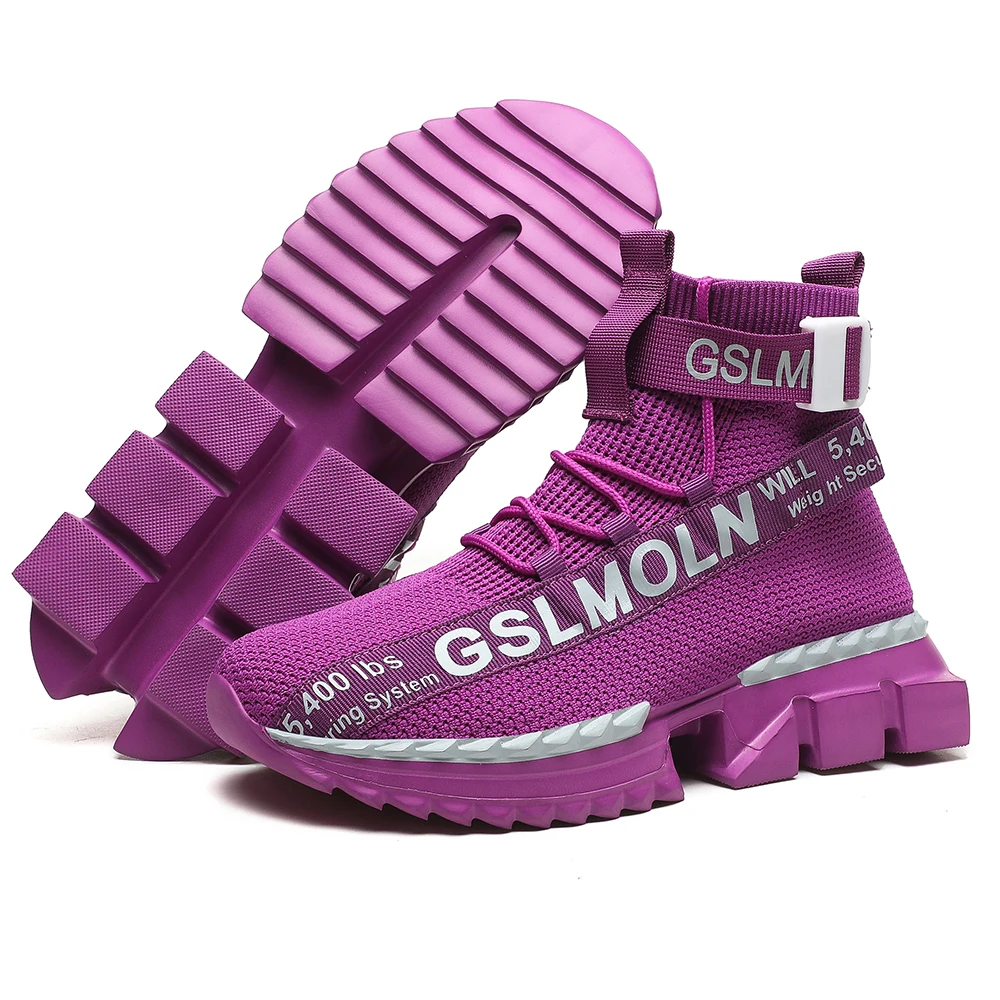 

Unisex High Top Summer Casual Sneakes Chunky Breathable Men Outdoor Jogging Shoes Women Thick Sole Non-Slip Zapatillas New Color