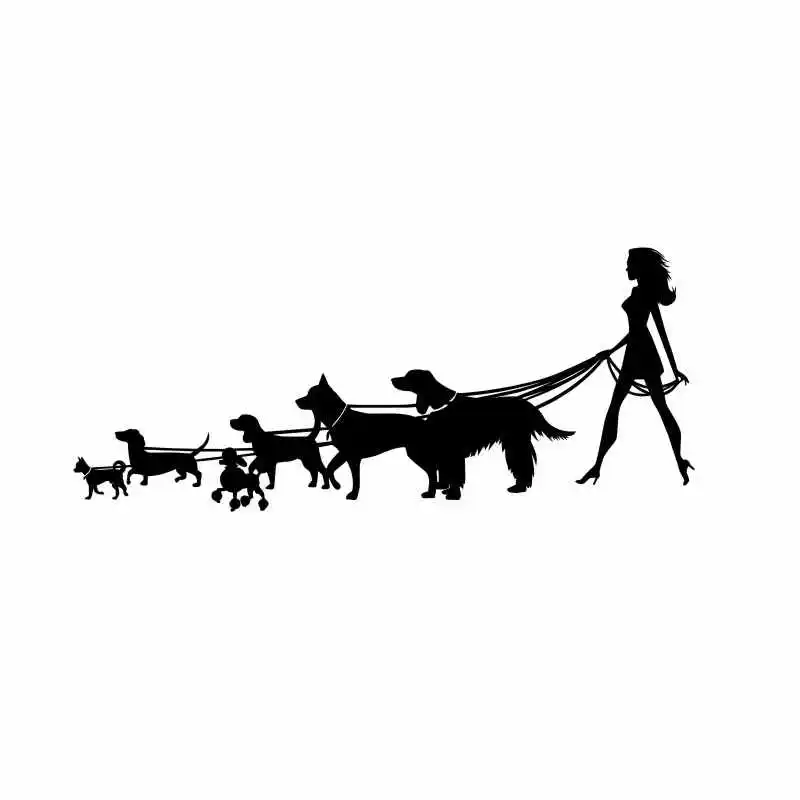 Pet Shop виниловая наклейка на стену сексуальная девушка с надписью собака салон Уход за лошадьми Настенная Наклейка для домашнего декора