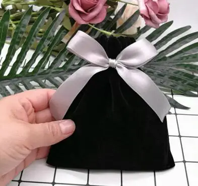 ZRBDD2-15x20cm 20 шт бархатный мешок для упаковки ювелирных изделий, мешочек для помады, косметический подарок на день рождения, свадьбу, упаковка, поставка, мешок на шнурке, индивидуальный логотип - Цвет: ZRBDD2-15x20cm