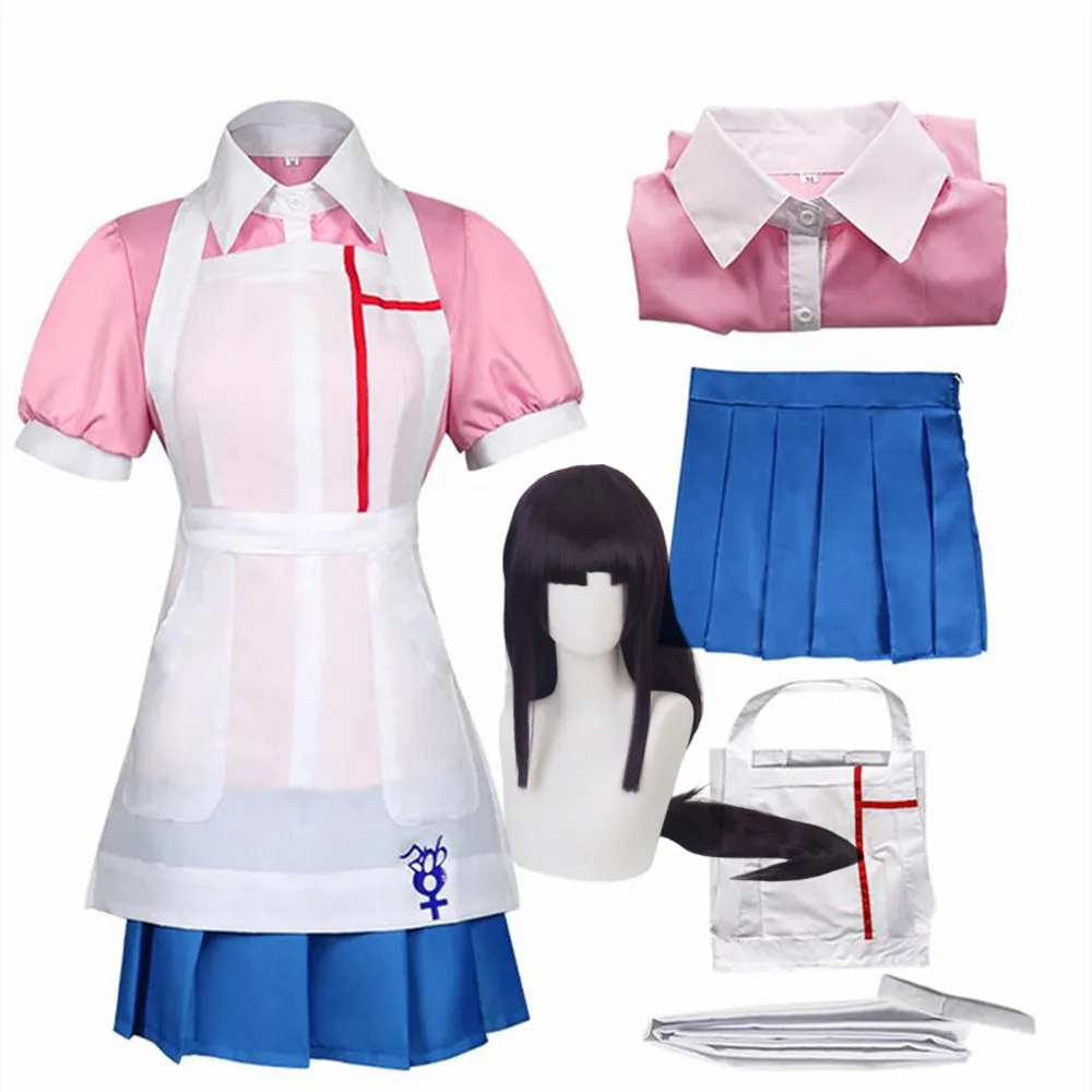 

Brand New Anime Danganronpa Mikan Tsumiki Cosplay Costume Cafe Maid Uniform Women Dresses