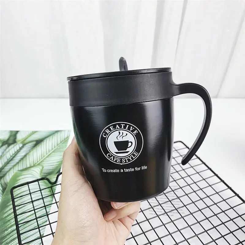 

330ml Stainless Steel Handle Thermal Cup Coffee Mugs Fashion Insulation Water Bottle Travel Mug Vacuum Flasks