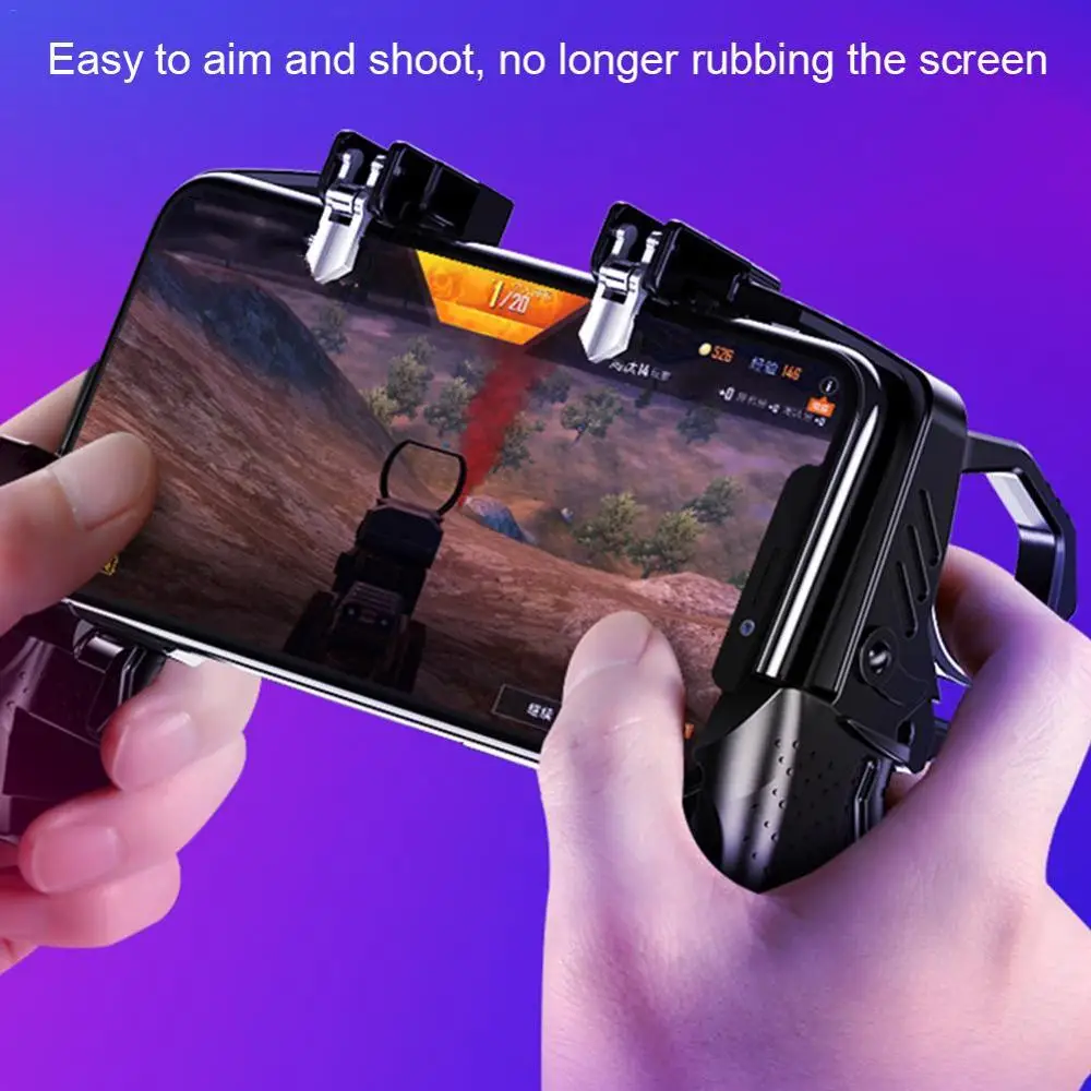 k21 for pubg controller for mobile game shooter trigger fire button for ios android phone gamepad joystick pugb helper holder free global shipping