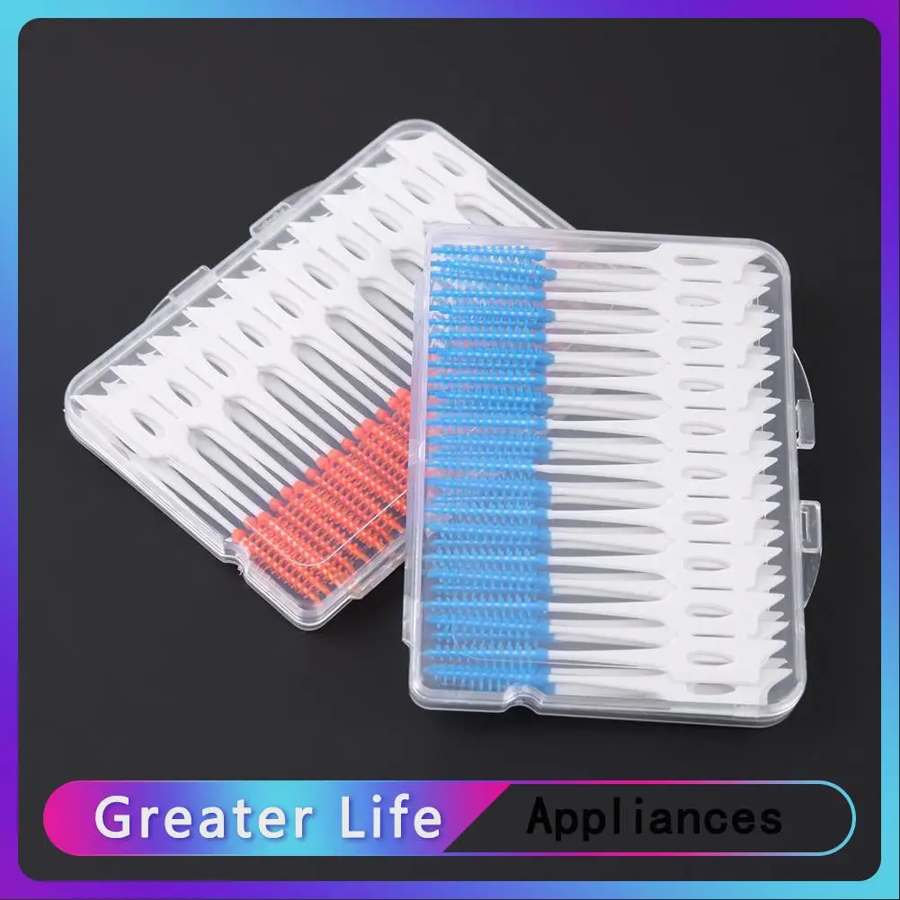 

80pcs/Box Interdental Brushes Soft Teeth Clean Dental Oral Care Floss Pick