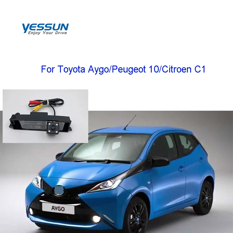 Yessun камера заднего вида для Toyota Aygo/Peugeot 10/Citroen C1 обратная Лицензия plate camera/AHD 720P
