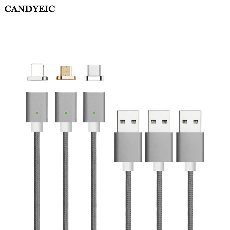 Магнитный кабель CANDYEIC Micro USB для Android Samsung Huawei LG XIAOMI зарядное устройство iPhone 12 11 Pro X