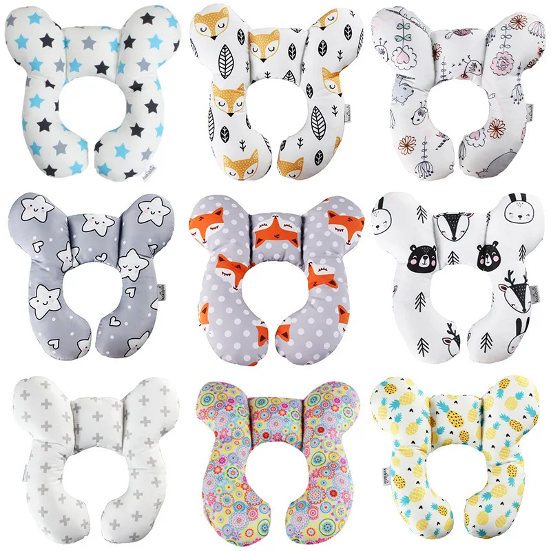 

Protective Travel Car Seat Head And Neck Pillow Soft Neck Support Pillow Children U Shape Headrest Head Protection Cushion