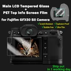 Fuji GFX50SII основной ЖК-экран камеры закаленное стекло твердость + ПЭТ-пленка Защита экрана для камеры Fujifilm GFX50 SII