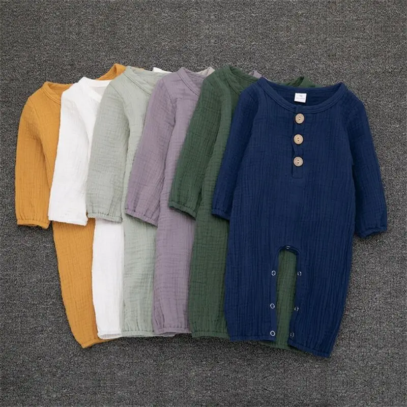 Летний комбинезон для новорожденных девочек и мальчиков | Мать ребенок