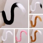 1 шт. креативный японский аниме лисий хвост реквизит для косплея лисий хвост плюшевые кошачьи уши волка меховая шпилька для волос