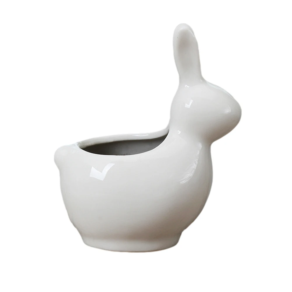 

Маленький цветочный горшок, суккулентные цветочные горшки, настольные керамические горшки с милыми мультяшными животными, аксессуары для ...