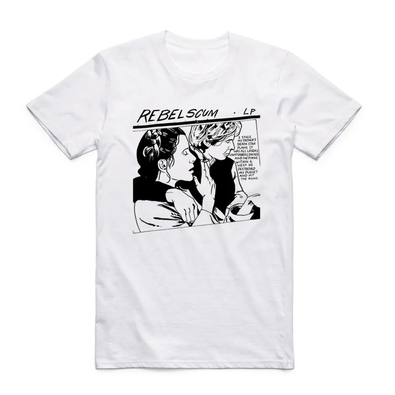Asian Size Printing Sonic Youth T-shirt Summer Casual O-Neck Short Sleeve Punk Rock Band Tshirt HCP4381 | Мужская одежда