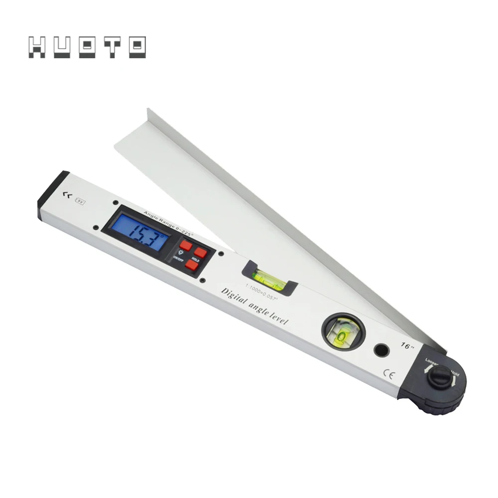 400 мм/16 дюймов цифровой уровень ангела ЖК дисплей транспортир спиртовой угломер