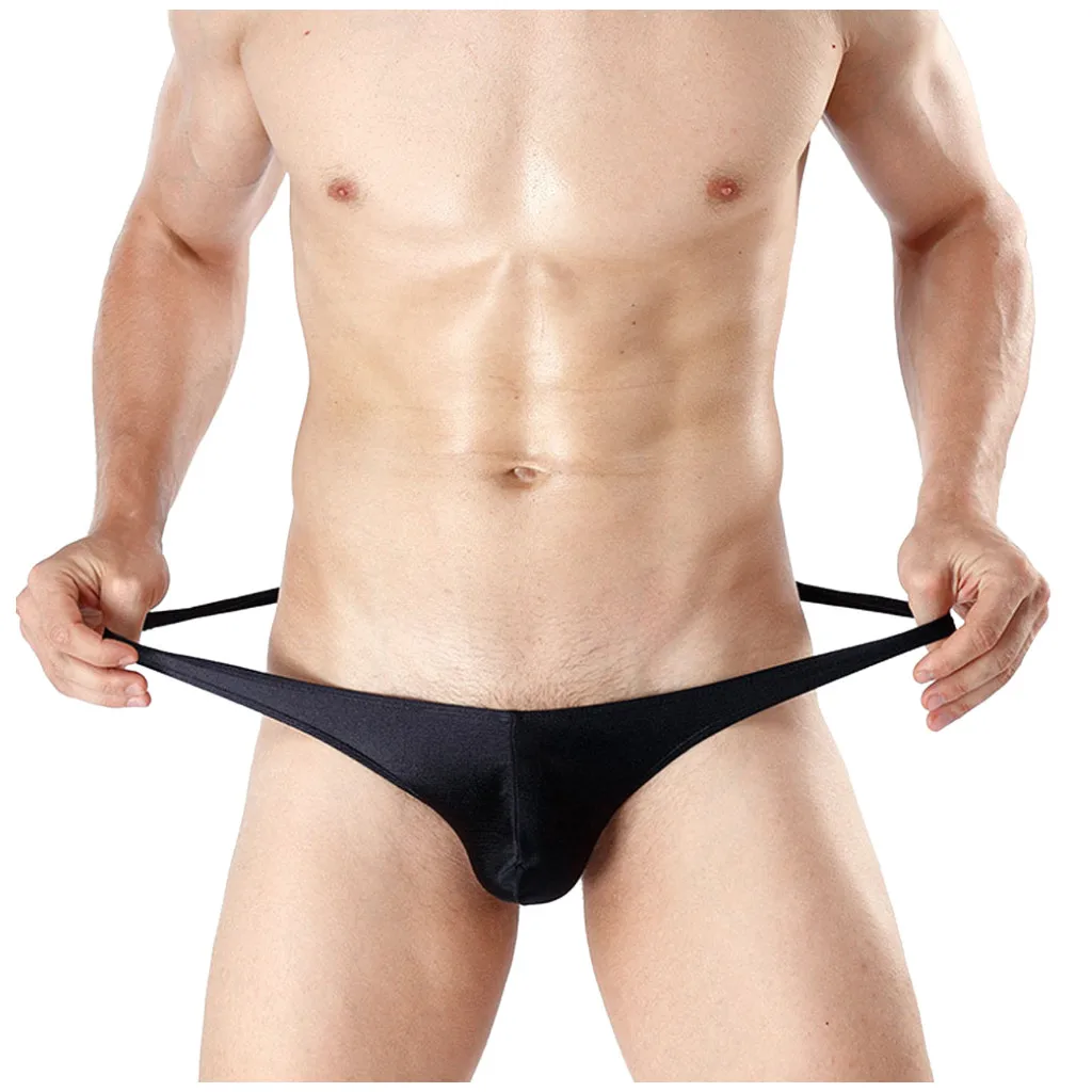 Мужские однотонные трусы нижнее белье сексуальное однотонное лоскутное с низкой